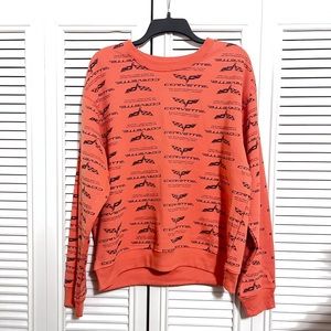 GM, NWT, sweater corvette prints, Large